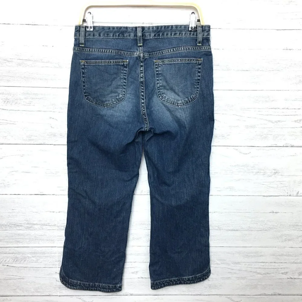 Gap Women's Jeans Cropped Bootcut Medium Wash size 8 length 24